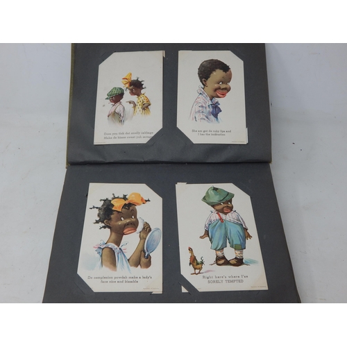 475 - An Early 20th Century Postcard Album containing 118 Humour Postcards