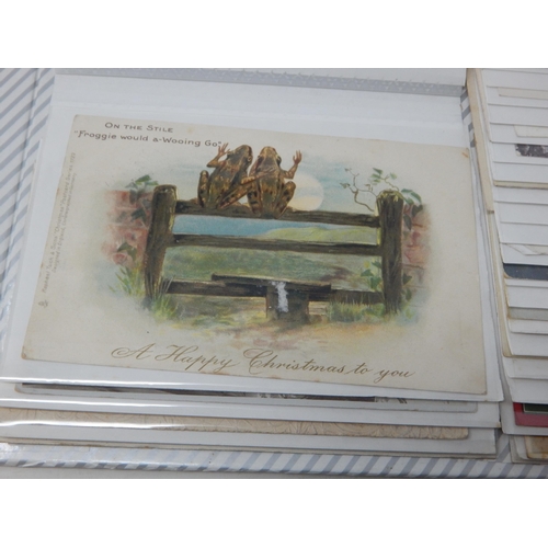 476 - An Early 20th Century Postcard Album containing 117 Postcards