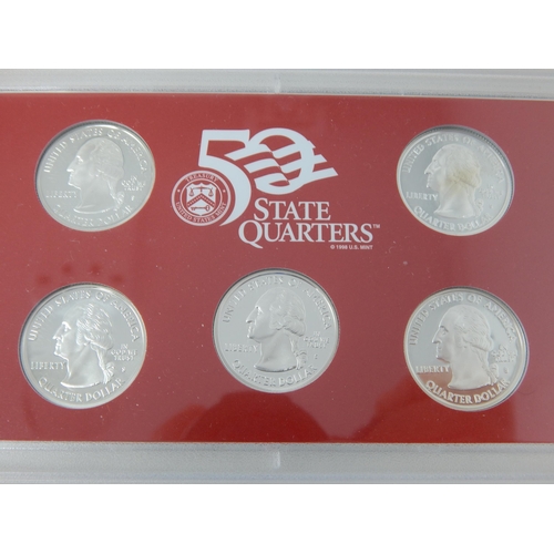 23Q - United States of America Mint Silver Proof Set 2003 in United States Treasury case of issue