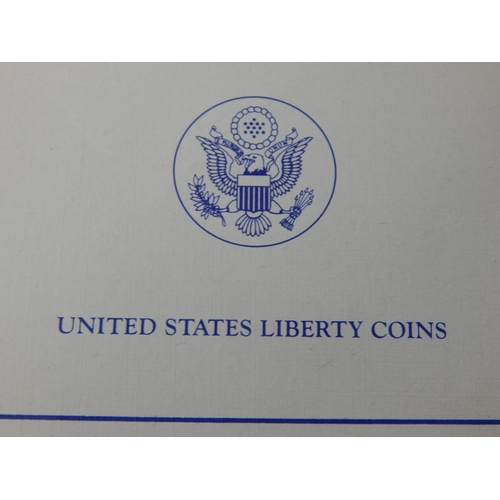 23X - United States of America Two-Coin Silver Dollar and Half Dollar proof Set cased with COA brilliant, ... 