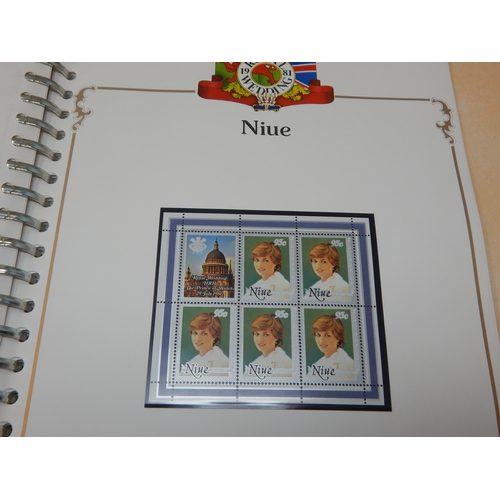 23A - A superb collection of Royal Wedding Prince Charles and Lady Diana Spencer stamps in 3 x de-luxe Sta... 