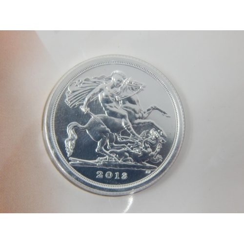 99E - Royal Mint Fine Silver 2013 George & The Dragon £20 Coin in Sealed Pack of Issue together with a Sil... 