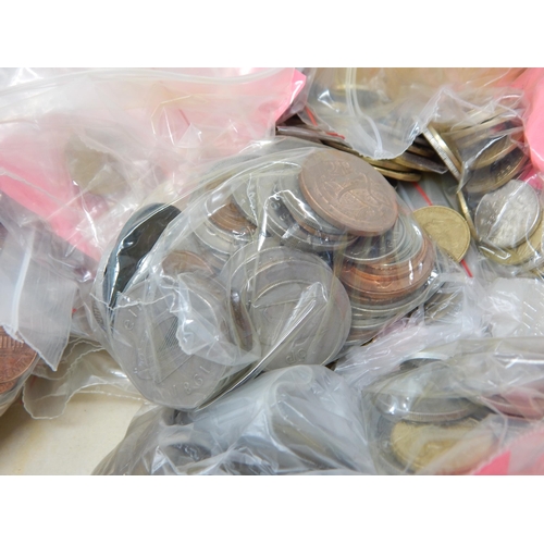 99I - A Box Containing a Large Quantity of World Coinage: Sorting will Reward