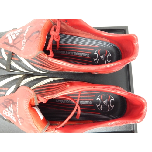 483 - STEVEN GERRARD: Signed Match Play Football Boots: Addidas Predator Absolute. Lilly Ella (His Eldest ... 