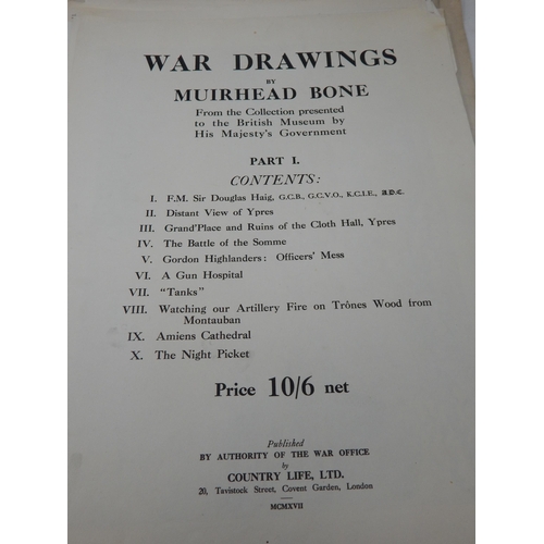 484 - WWI: A Folio of War Drawings by Muirhead Bone 1876-1953