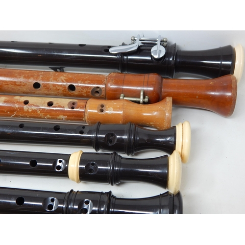 497 - Large Quantity of Varying Sized Recorders, Mainly by Allos & Adler: Largest 64cm