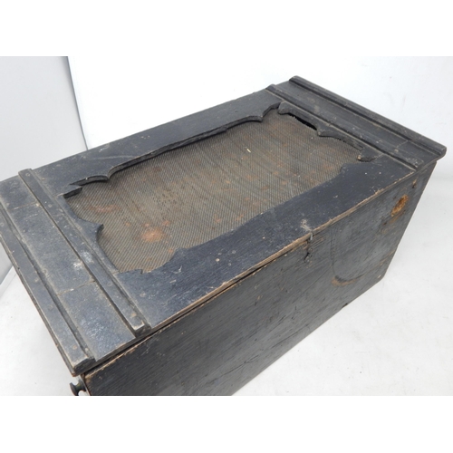 499D - Victorian Musical Box with Winder in need of tlc