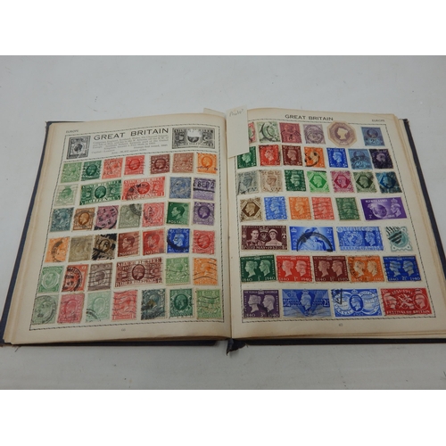 93 - The Victory Stamp Album containing a collection of Great Britain & World stamps: Sorting will reward