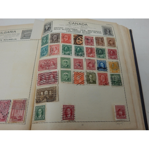 93 - The Victory Stamp Album containing a collection of Great Britain & World stamps: Sorting will reward