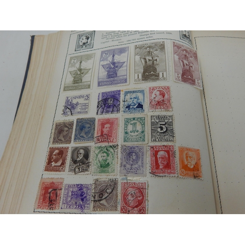 93 - The Victory Stamp Album containing a collection of Great Britain & World stamps: Sorting will reward