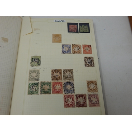 98 - Academy Stamp Album together with a further album of 19th Century & later German stamps: Sorting wil... 