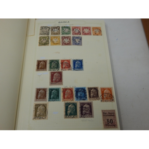 98 - Academy Stamp Album together with a further album of 19th Century & later German stamps: Sorting wil... 