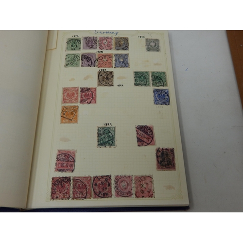 98 - Academy Stamp Album together with a further album of 19th Century & later German stamps: Sorting wil... 