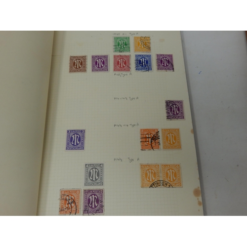 98 - Academy Stamp Album together with a further album of 19th Century & later German stamps: Sorting wil... 