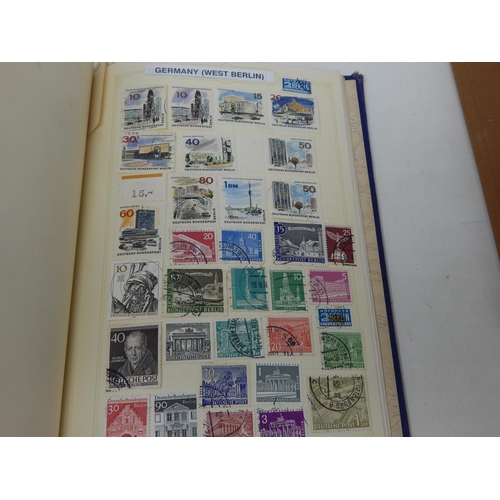 98 - Academy Stamp Album together with a further album of 19th Century & later German stamps: Sorting wil... 