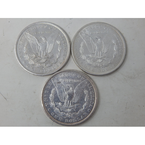 90 - USA Silver Morgan Dollars 1884-O, 1890, 1904, generally Very Fine to Extremely Fine