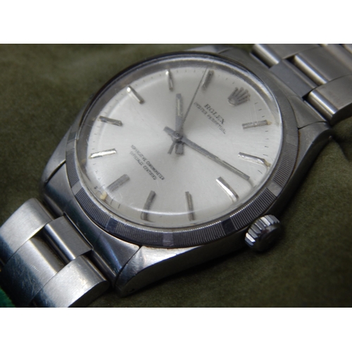 124 - Gentleman's Rolex Oyster Perpetual Wristwatch Serial No: 435556 in Stainless Steel Case with Sweep S... 