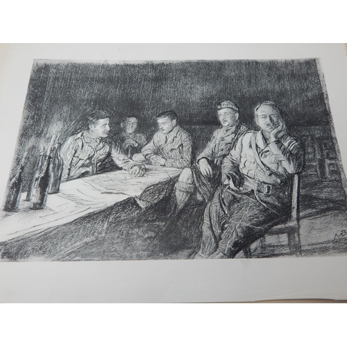 340 - WWI: A 1918 Folio of War Drawings by Muirhead Bone b.1876-d.1953