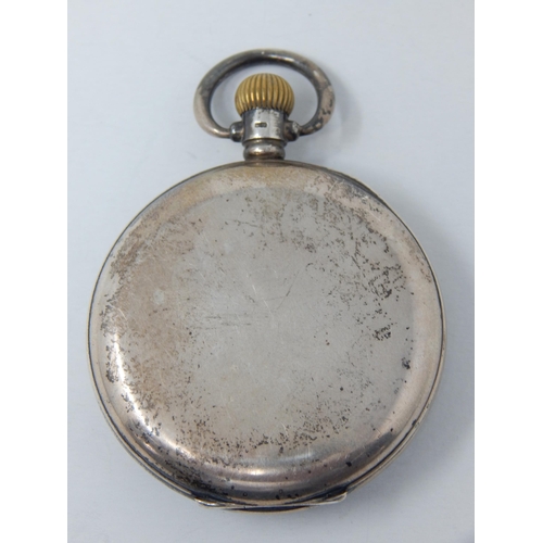 146 - Gentleman's Silver Top Wind Pocket Watch with Subsidiary Seconds Dial