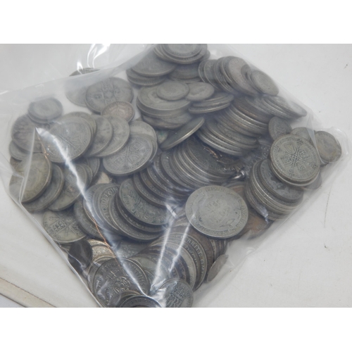 88 - A Large Quantity of Pre 1947 Silver Coinage Including Half Crowns, Florins, Shillings & Sixpences: W... 