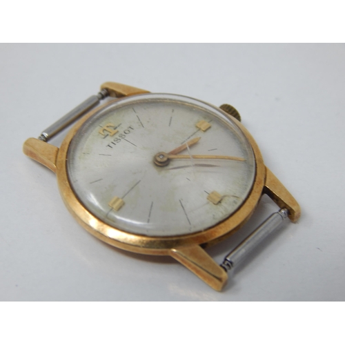 9ct Yellow Gold Ladies Tissot Manual Wind Wristwatch Working when