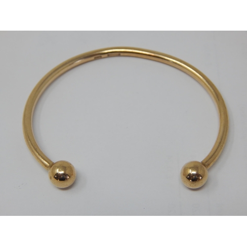 170 - 9ct Yellow Gold Torque Bangle: Weight 11.75g