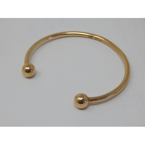 170 - 9ct Yellow Gold Torque Bangle: Weight 11.75g