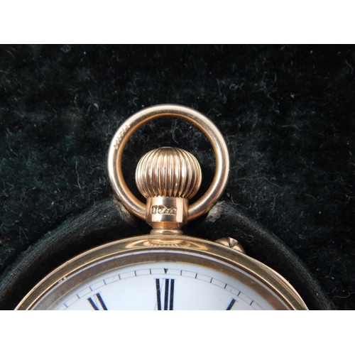 174 - Victorian 9ct Gold Ladies Top Wind Pocket Watch by J. Cameron, Kilmarnock with Three Piece Hinged Ca... 