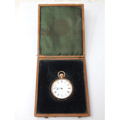 174 - Victorian 9ct Gold Ladies Top Wind Pocket Watch by J. Cameron, Kilmarnock with Three Piece Hinged Ca... 