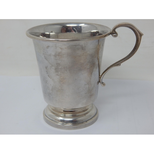 176 - Silver Christening Cup (Not Engraved) Hallmarked Birmingham 1985 by Mappin & Webb together with a Si... 