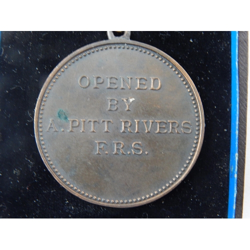 75 - Augustus Pitt Rivers F.R.S 1827-1900: 19th Century Archaeologist: Medalet. An exact Medalet was plac... 