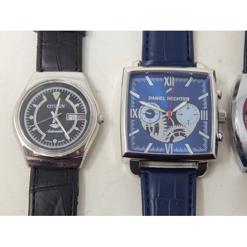 185 - Gentleman's Wristwatches Including Tag Heuer, Citizen Automatic, Daniel Hechter etc (4)