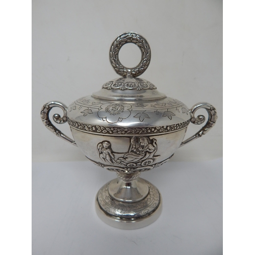 184 - An Early 19th Century Russian Silver Twin Handled Cup & Cover, Peter Moller, St Petersburg 1829. Ass... 