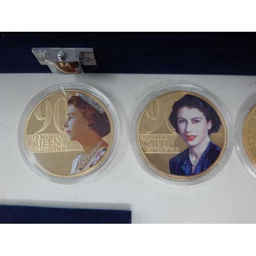 72 - Westminster Mint Set of 6 Isle of Man Crowns Commemorating  the 65th year of the reign of QEII in fi... 