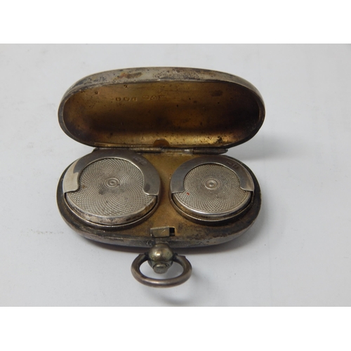 198 - Late Victorian Silver Sovereign & Half Sovereign Case Hallmarked Chester 1901 by Turner & Simpson.