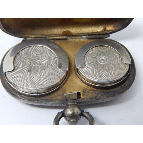 198 - Late Victorian Silver Sovereign & Half Sovereign Case Hallmarked Chester 1901 by Turner & Simpson.