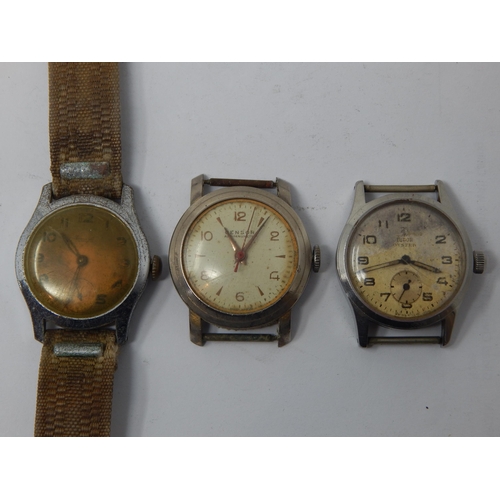 199 - Vintage Gentleman's TUDOR Oyster Wristwatch together with two further vintage wristwatches A/F