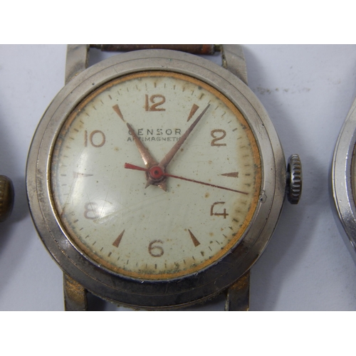 199 - Vintage Gentleman's TUDOR Oyster Wristwatch together with two further vintage wristwatches A/F