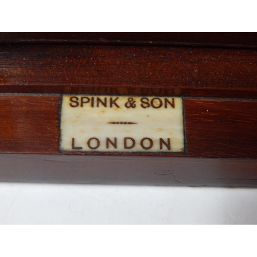 64A - Spink & Son, London: Two Door, Sixteen Drawer Coin Cabinet containing a wide range of early - modern... 