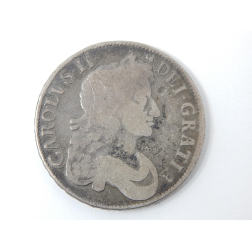 Charles II 1677, third draped bust crown: Obv: CAROLVS.II. DEI.GRATIA ...