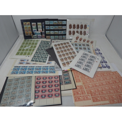 60 - Huge collection of South Africa stamps in Mint Sheets, blocks, etc including some early issues with ... 