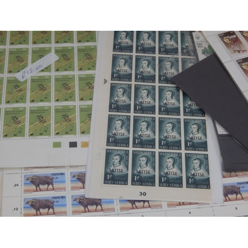 60 - Huge collection of South Africa stamps in Mint Sheets, blocks, etc including some early issues with ... 