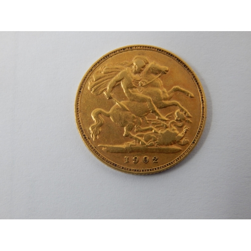 KEVII Gold Half Sovereign 1902