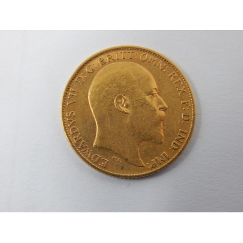 64H - KEVII Gold Half Sovereign 1902