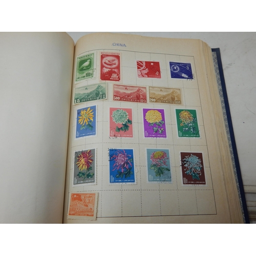 64K - A Vintage Album containing a quantity of GB & World Stamps Including China together with an album of... 