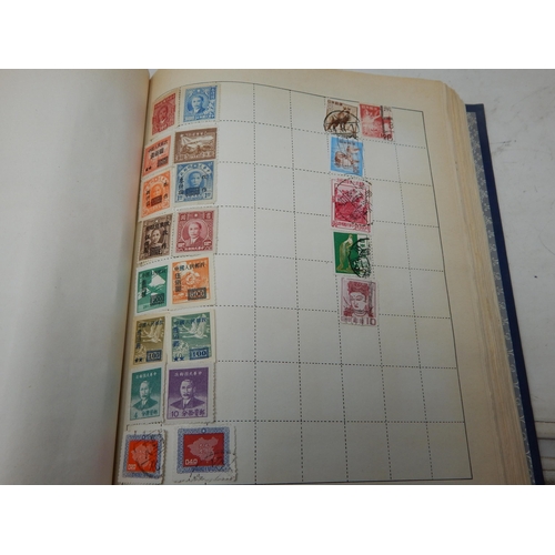 64K - A Vintage Album containing a quantity of GB & World Stamps Including China together with an album of... 