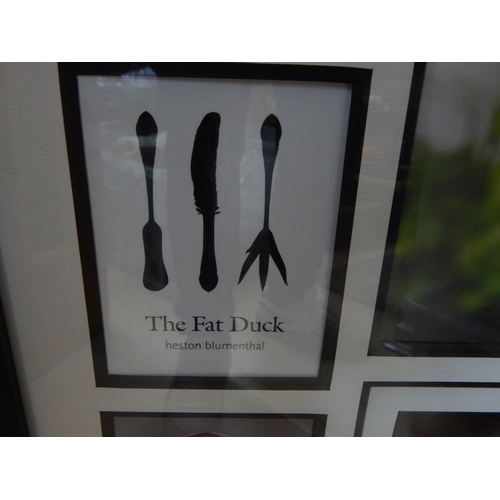 450 - The Fat Duck: Heston Blumenthal Signed Montage of  Photographs: Framed & Glazed Measuring 86cm x 67c... 