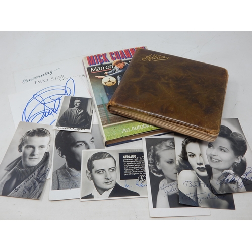 444 - A Vintage Autograph Book containing a collection of signatures including: Arthur Negus, Ray Allan, P... 