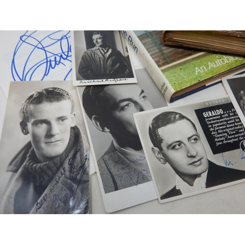 444 - A Vintage Autograph Book containing a collection of signatures including: Arthur Negus, Ray Allan, P... 