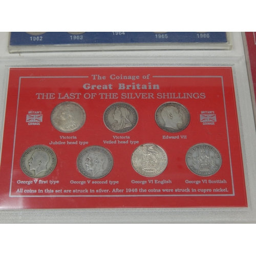 99D - The Last of The Silver Shillings QV-KGVI in Case of Issue together with a 1953 QEII Coronation Set o... 